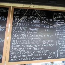 Nincs Abrosz - Fehérvári úti Vásárcsarnok Budapest - Étlap/itallap