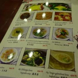 No 1 Asian Bistro Budapest - Étlap/itallap