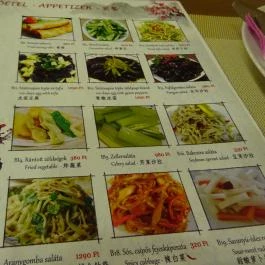 No 1 Asian Bistro Budapest - Étlap/itallap