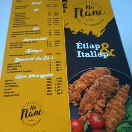 No Flanc Étel-Ital Manufaktúra Budapest - Étlap/itallap