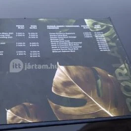 NOA Mixology Budapest - Étlap/itallap