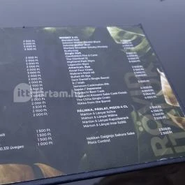 NOA Mixology Budapest - Étlap/itallap