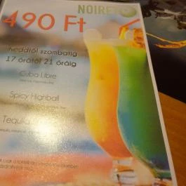 Noiret Biliárd & Darts Szalon Budapest - Étlap/itallap