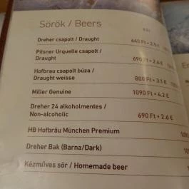 Nonloso Caffé Budapest - Étlap/itallap