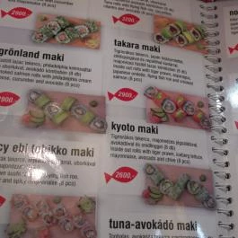 Noriko Sushi Bár Budapest - Étlap/itallap
