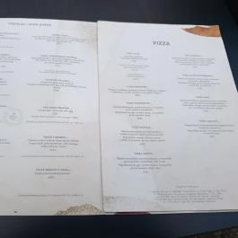 Normafa Síház Budapest - Étlap/itallap