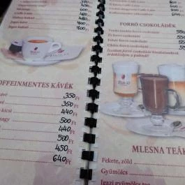 Nosztalgia Cukrászda - Mártírok útja Budapest - Étlap/itallap