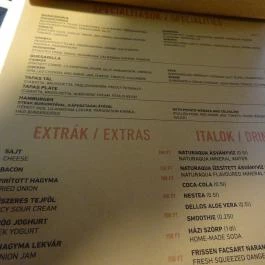 Nyakleves - Múzeum utca Budapest - Étlap/itallap