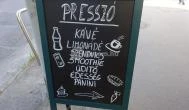 Nyolcharminc Presszó Budapest - Étlap/itallap