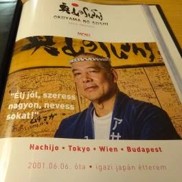Okuyama No Sushi Budapest - Étlap/itallap