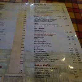 Pasta Bazár Trattoria Budapest - Étlap/itallap