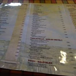 Pasta Bazár Trattoria Budapest - Étlap/itallap