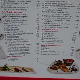 Oliva's - Genuine Italian Food Budapest - Étlap/itallap