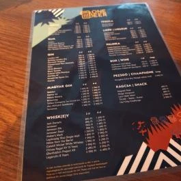 Ugar Brewpub Budapest - Étlap/itallap