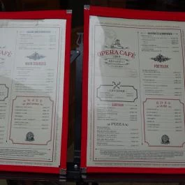 Opera Café Budapest - Étlap/itallap