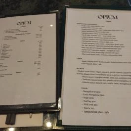 OPIUM Restaurant & Bar Budapest - Étlap/itallap