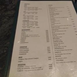 OPIUM Restaurant & Bar Budapest - Étlap/itallap