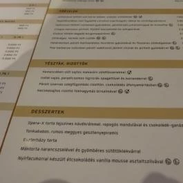 Opus Jazz Club Budapest - Étlap/itallap