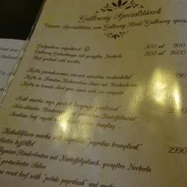 Öreg Prés Étterem Mór - Étlap/itallap