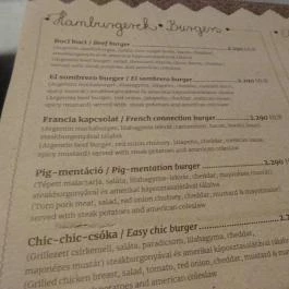 Otthonka Budapest - Étlap/itallap