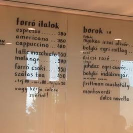 P'Art Kávéház & Bisztró - Művészetek Palotája Budapest - Étlap/itallap