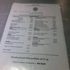 P37 Grill Étterem Budapest - Étlap/itallap