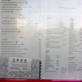 Pagony Budapest - Étlap/itallap