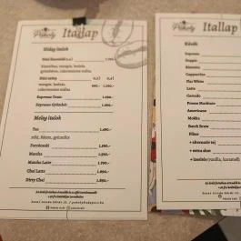 Páholy Café & Bistro, Budapest - Étlap/itallap