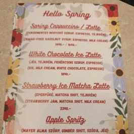 Páholy Café & Bistro, Budapest - Étlap/itallap