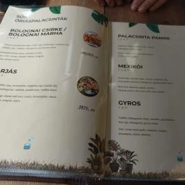 Palacsinta Palota & Burger Budapest - Étlap/itallap