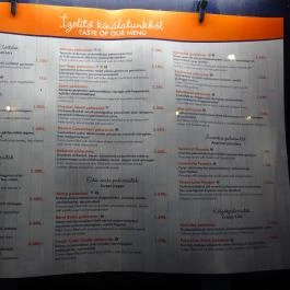 Creppy PalacsintaHáz, Miskolc - Étlap/itallap