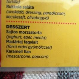 Palapa Mexikói Étterem Szentendre - Étlap/itallap