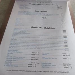 Paletería Balaton Siófok - Étlap/itallap