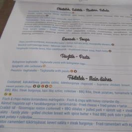 Paletería Balaton Siófok - Étlap/itallap