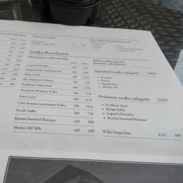 Pálinka Patika, Esztergom - Étlap/itallap