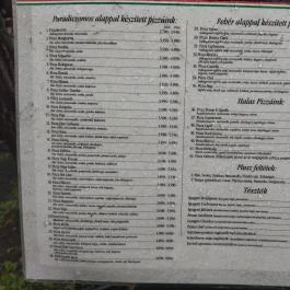 Pampalini Pizzeria Vác - Étlap/itallap