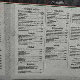 Pampalini Pizzeria Vác - Étlap/itallap
