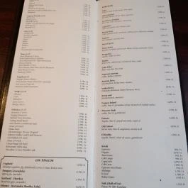 Pampas Argentin Steakhouse Budapest - Étlap/itallap