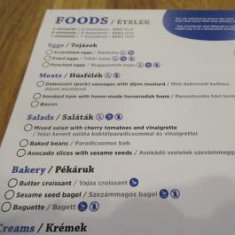 Pantry Brunch & Coffee Budapest - Étlap/itallap