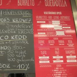 Papitos Mexican Street Food Budapest - Étlap/itallap