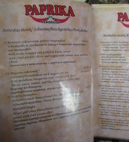 Paprika Vendéglő