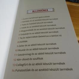 Parádi kisvendéglő, Parád - Étlap/itallap