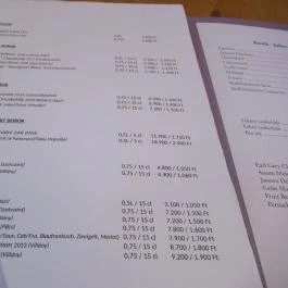 Parisi6 Étterem , Budapest - Étlap/itallap