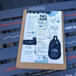 Parti Medve kávézó, Szentendre - Étlap/itallap