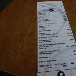 Pasarét Bisztró Budapest - Étlap/itallap