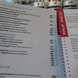 Patmos Records & Café Budapest - Étlap/itallap