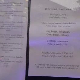 Paulaner Porta Sport & Pub Budapest - Étlap/itallap