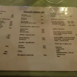 Paulaner Porta Sport & Pub Budapest - Étlap/itallap