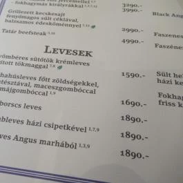 Paulaner Sörház - MOM Park Budapest - Étlap/itallap