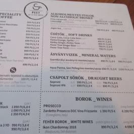 Peet & the Flat White Budapest - Étlap/itallap